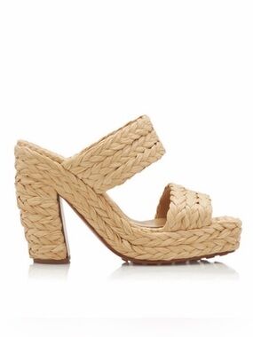 Bottega Veneta Trinity Weave Mule RafianSandals Size 39 /US 9 $1550